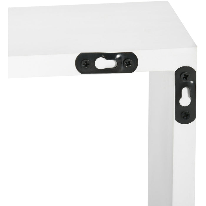 Cube Floating Shelves in White