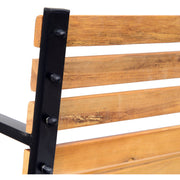 Slatted Garden Bench Outsunny