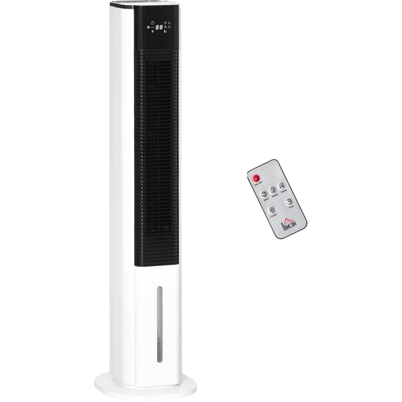 42" White Portable Air Humidifier Cooler Homcom