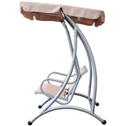 Deluxe 3 Seater Garden Swing Chair with Adjustable Canopy Outsunny