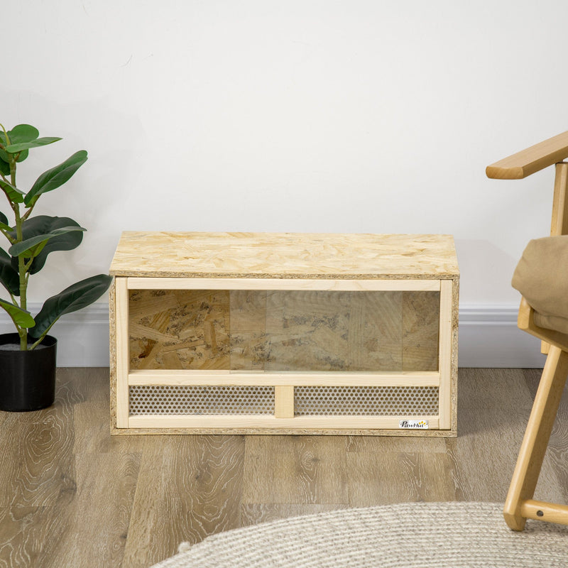 Reptile House With Transparent Doors - For Lizards