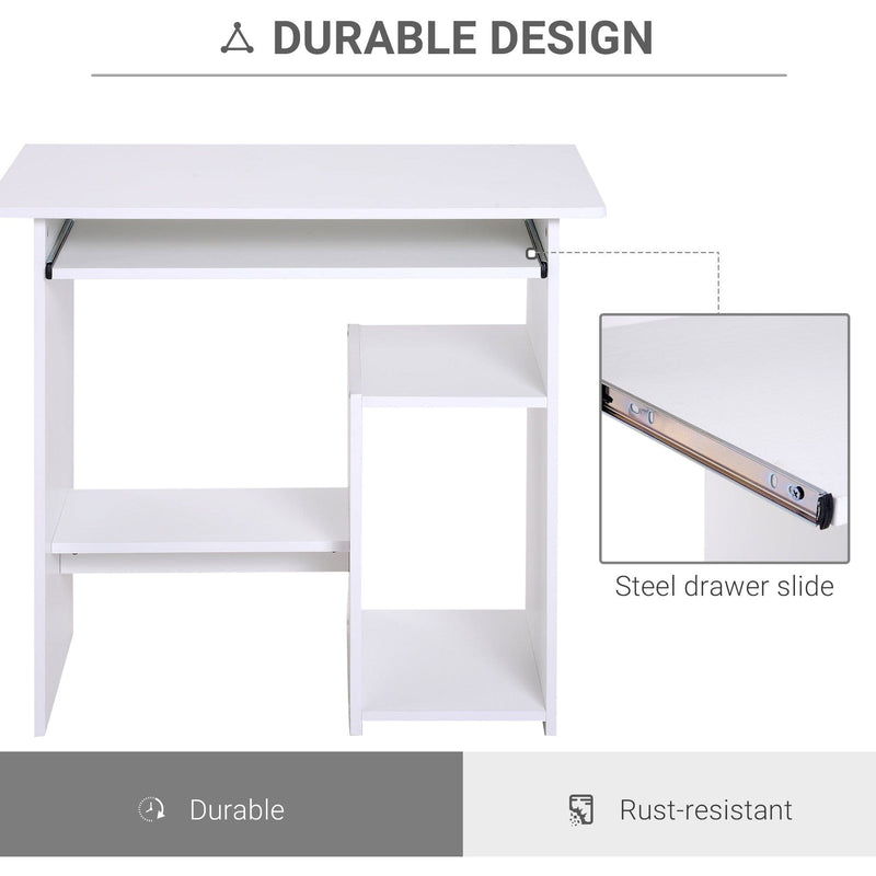 Computer Table with Keyboard Tray