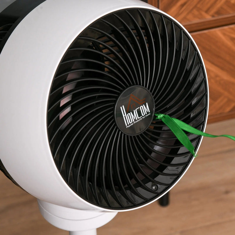 28" Air Circulator Fan, 3 Speed, Oscillation, Height Adjust Homcom