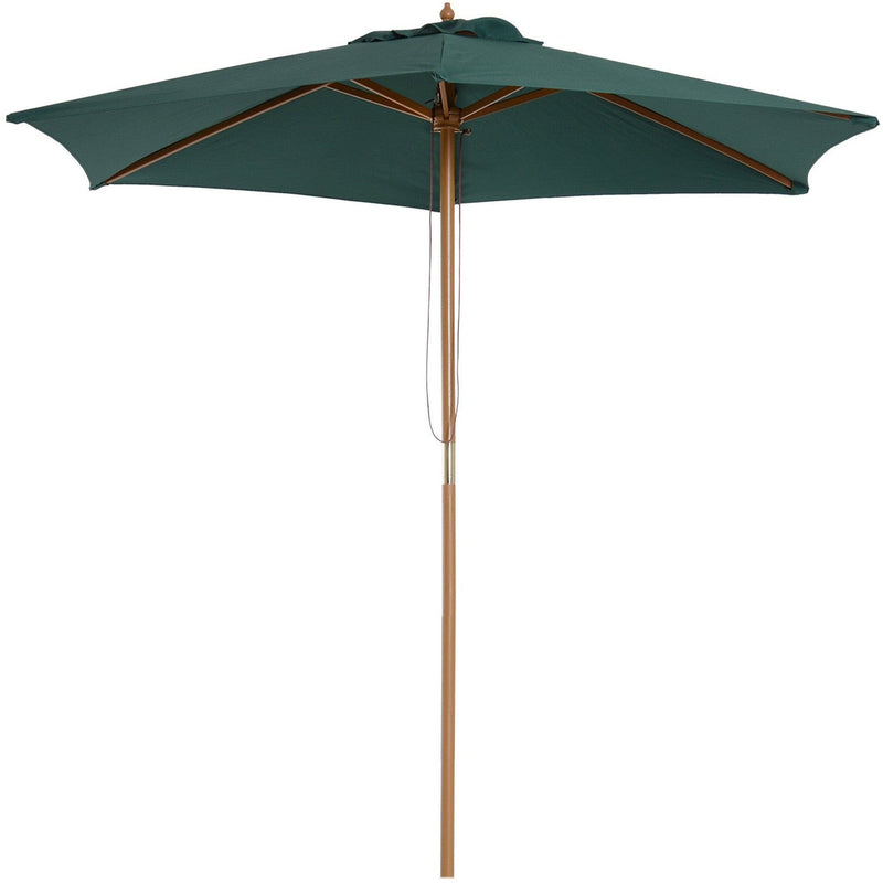 2.5m Wooden Garden Parasol