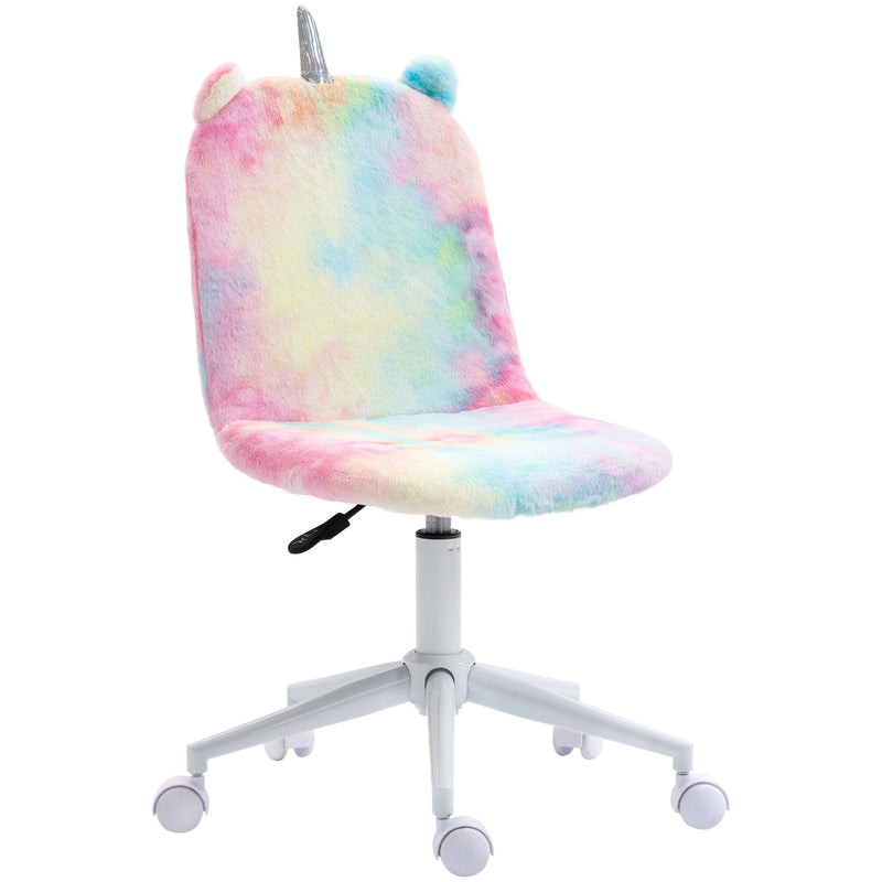 Fluffy Unicorn Office Chair Multi-Colored