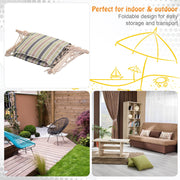 Outdoor Hanging Hammock Chair, Thick Rope, Multicoloured Outsunny