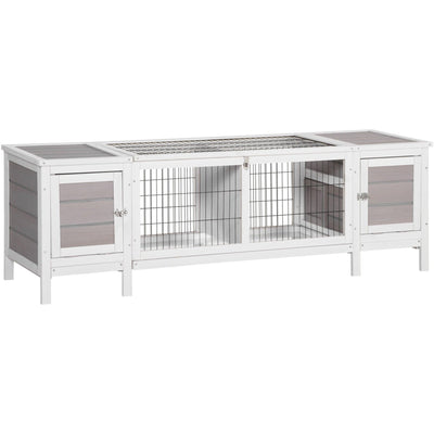Rabbit Cage For 2 Rabbits Pawhut