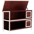 2 Tier Rabbit Hutch Pawhut