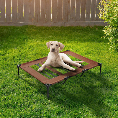 Cooling Elevated Dog Bed, Portable, Breathable Mesh, No-Slip Pawhut