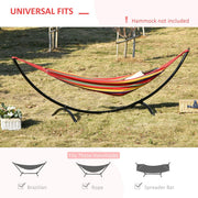 Hammock Stand for Indoor or Garden Use No Trees Needed Metal Frame Black Outsunny