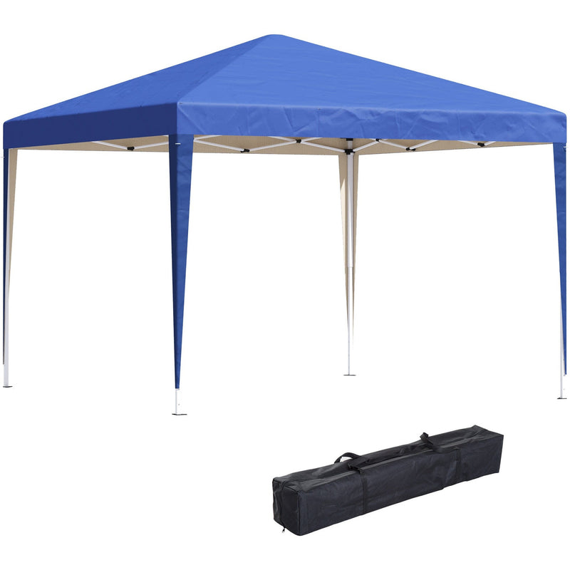 3x3 Pop Up Gazebo, Waterproof, Heavy Duty, Easy Setup, Blue