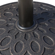 Outdoor Umbrella Stand, 14kg Bronze Resin Outsunny