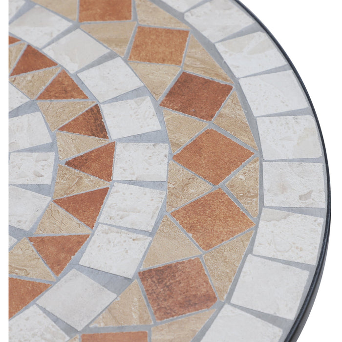 Mosaic Round Garden Table, 60cm