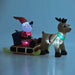 Image of an Inflatable Santa With Reindeer