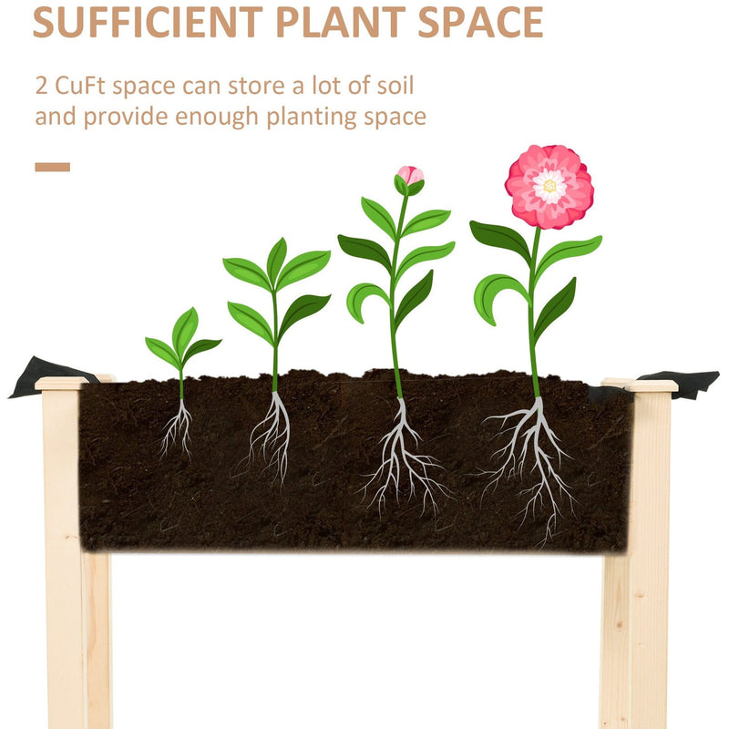 Raised Wooden Flower Beds