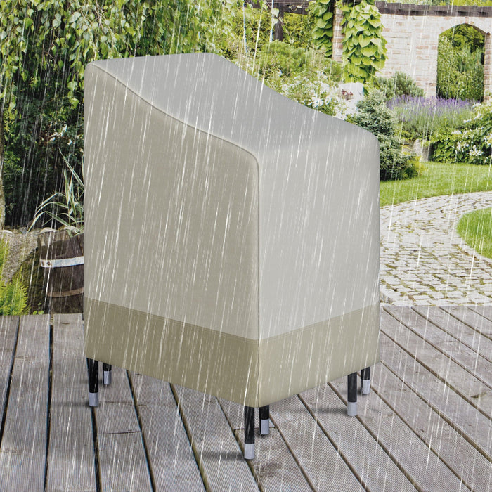 Waterproof Cover For Garden Chairs, 600D Oxford Cloth, Beige