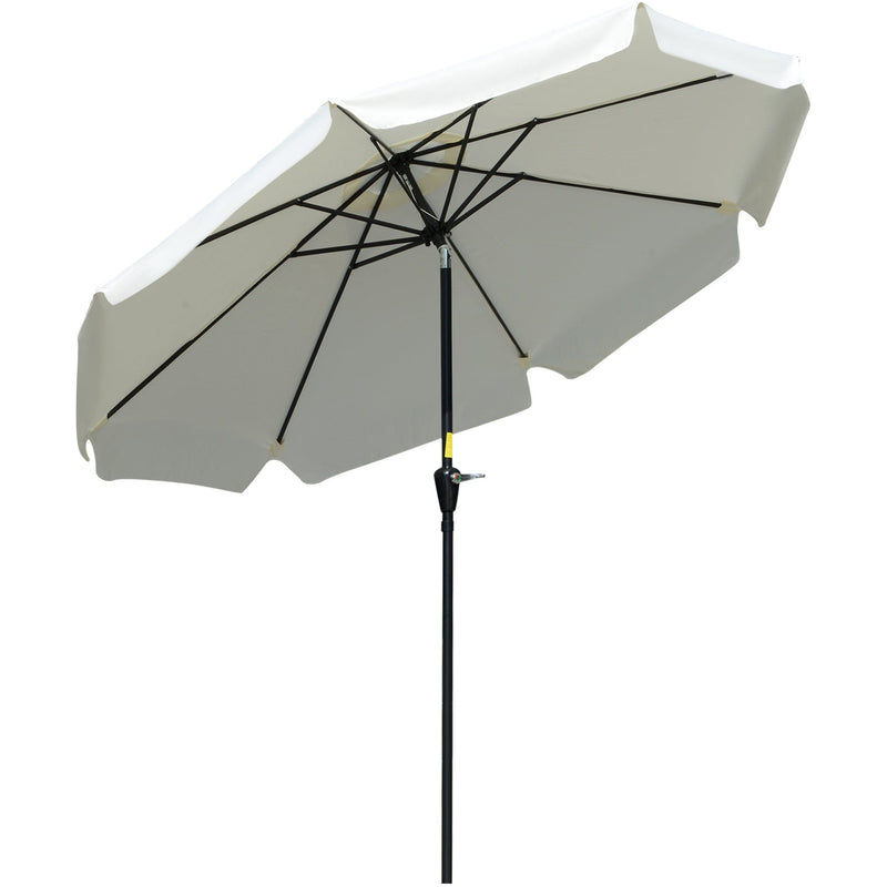 2.5m Tilting Parasol - Scalloped Edge, Vented Top