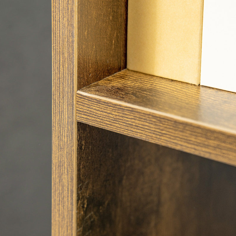 6 Cube Storage Unit, Rustic Brown, Freestanding Bookcase