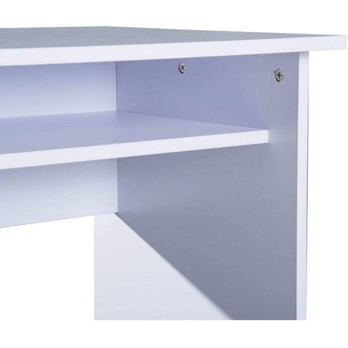 Home Office Computer Desk with Storage, 90x50cm