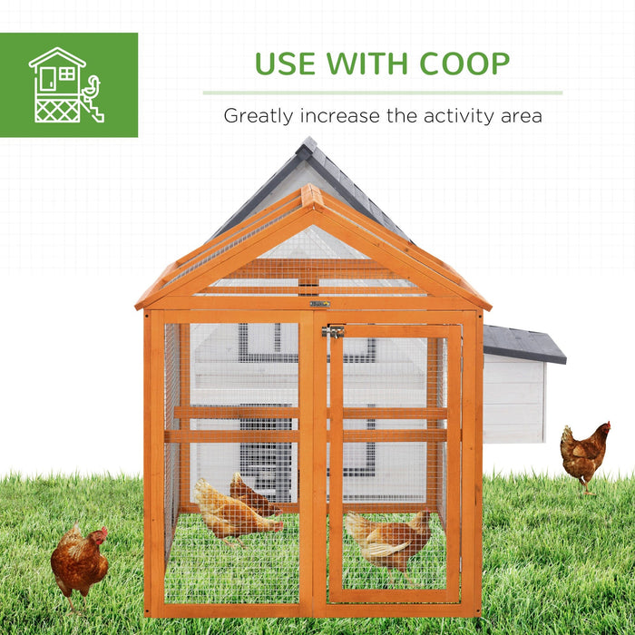 Wooden Chicken Coop with Run