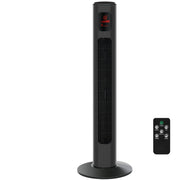 38" Tower Fan with Remote, 3 Speed, 12h Timer, Oscillation Homcom