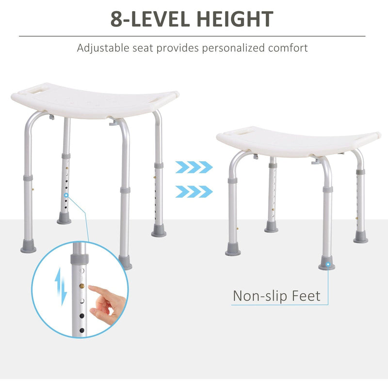 Shower Seat, Adjustable Height