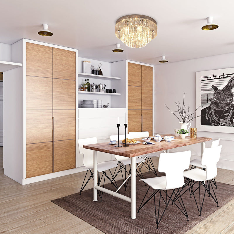 7-Light Modern Crystal Ceiling Lamp