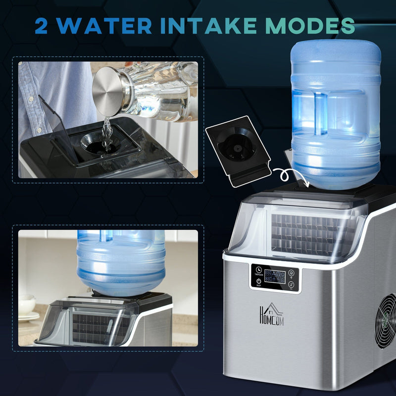 Counter Top Ice Maker, 20kg/24Hrs, 3.2L, Adjustable Cube Size