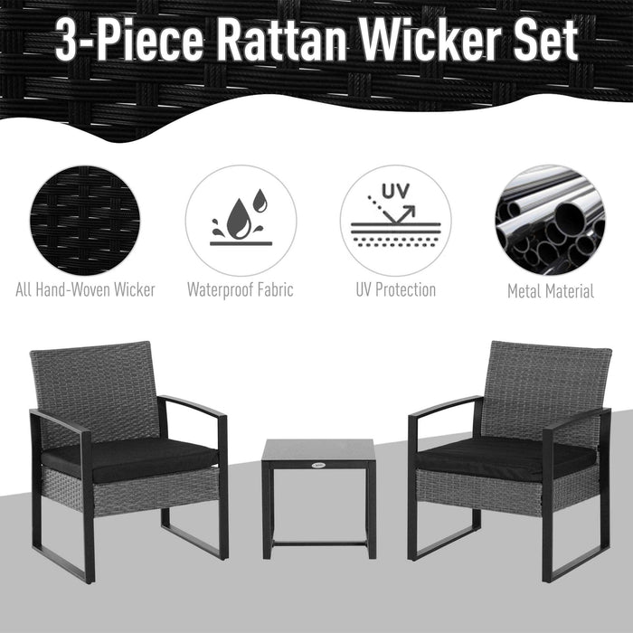 Rattan Bistro Set For 2