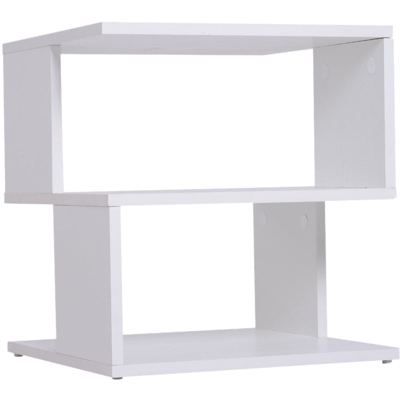 2 Tier Square Coffee Table with Storage