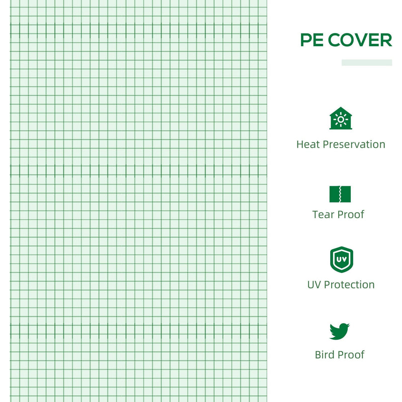 Mini Greenhouse, Polytunnel, 120x60x60 cm