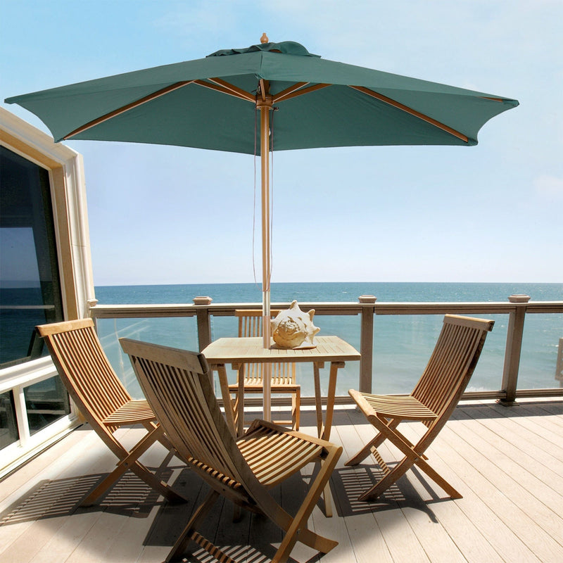 2.5m Wooden Garden Parasol