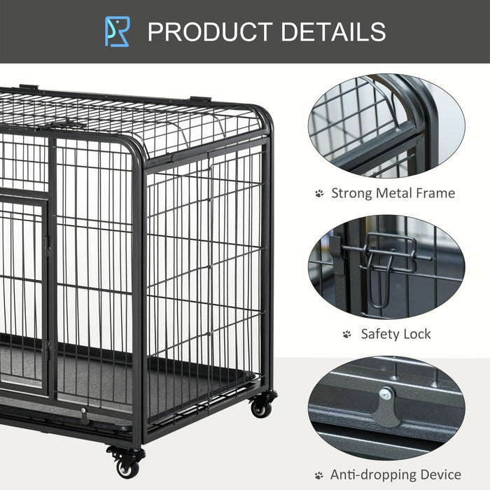 Foldable Heavy Duty Kennel with Double Doors