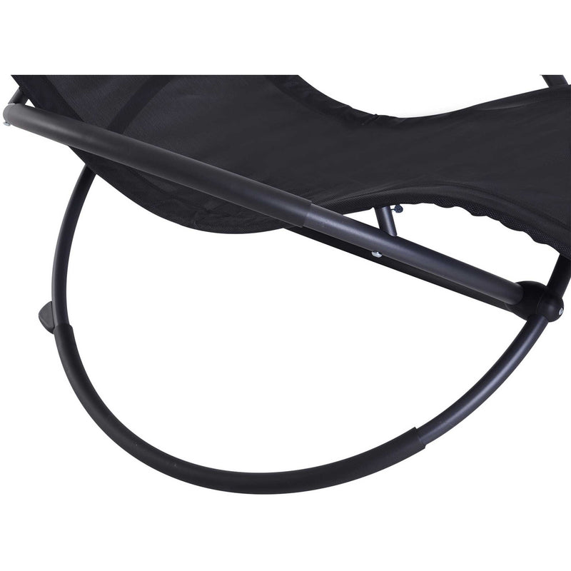 Grey Orbital Rocking Zero Gravity Chair Outsunny
