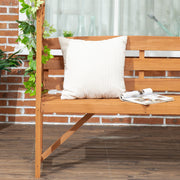 Outsunny Patio Garden Bench, Natural Wooden Garden Arbour with Seat for Vines/Climbing Plants, Natural Outsunny