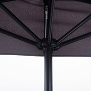 2.7m Half Parasol for Balcony - 5 Steel Ribs Outsunny