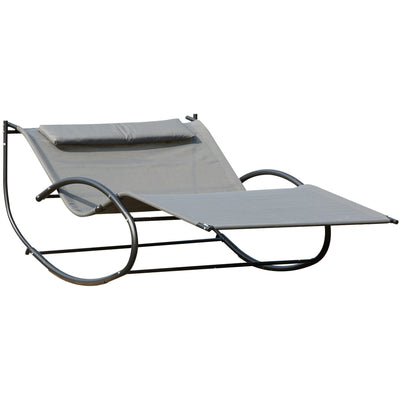 Two Person Rocking Sun Lounger Outsunny