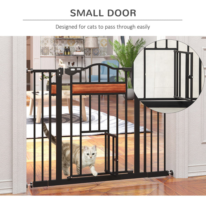 Pet Safety Gate with Door (74-105cm)