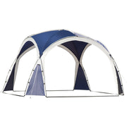 Dome Event Shelter, Garden Canopy, 3.5x3.5m, Grey/Blue Outsunny