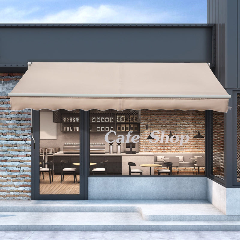 Awning Canopy Retractable, Manual Operation, 4x2.5m