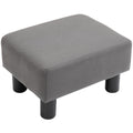 Grey Footstool for Home & Office (40x30x24cm) Homcom