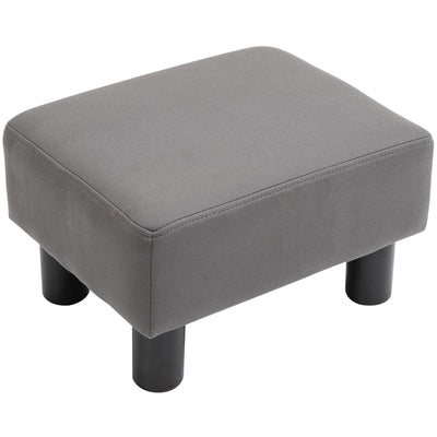 Grey Footstool for Home & Office (40x30x24cm) Homcom