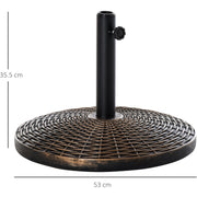 25kg Antique Bronze Parasol Base Outsunny