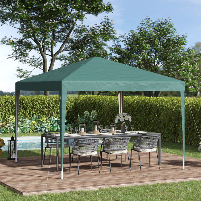 3x3 Pop Up Gazebo, Waterproof Heavy Duty Event Shelter, Green