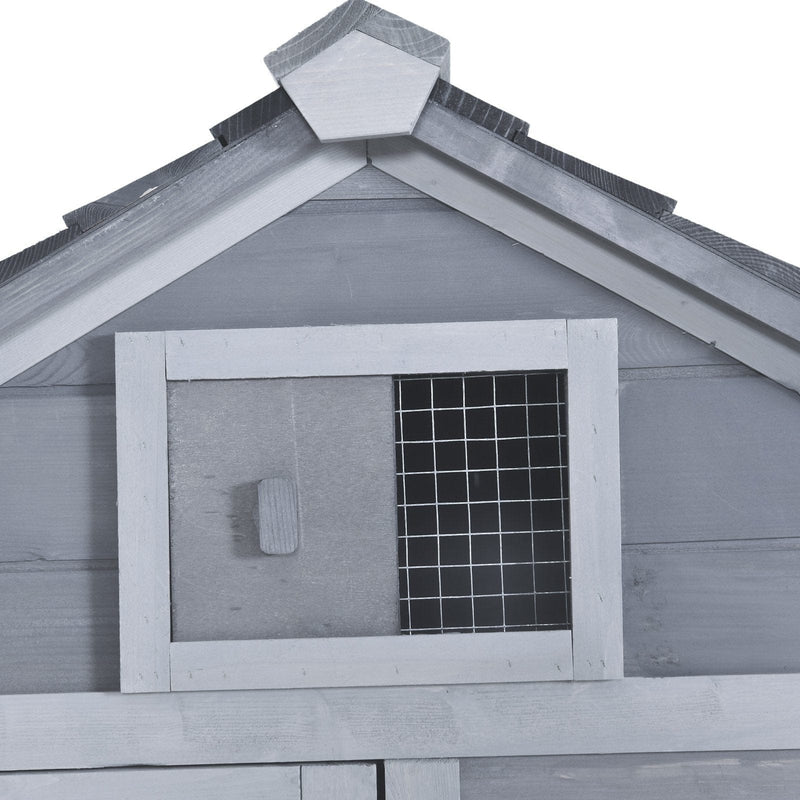 Chicken Coop and Run, For 2 Chickens, 150.5x54x87cm