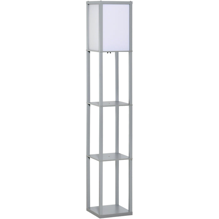 Floor Lamp With Shelves