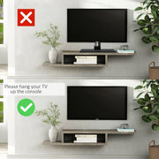 Wall Mounted Floating TV Stand Homcom