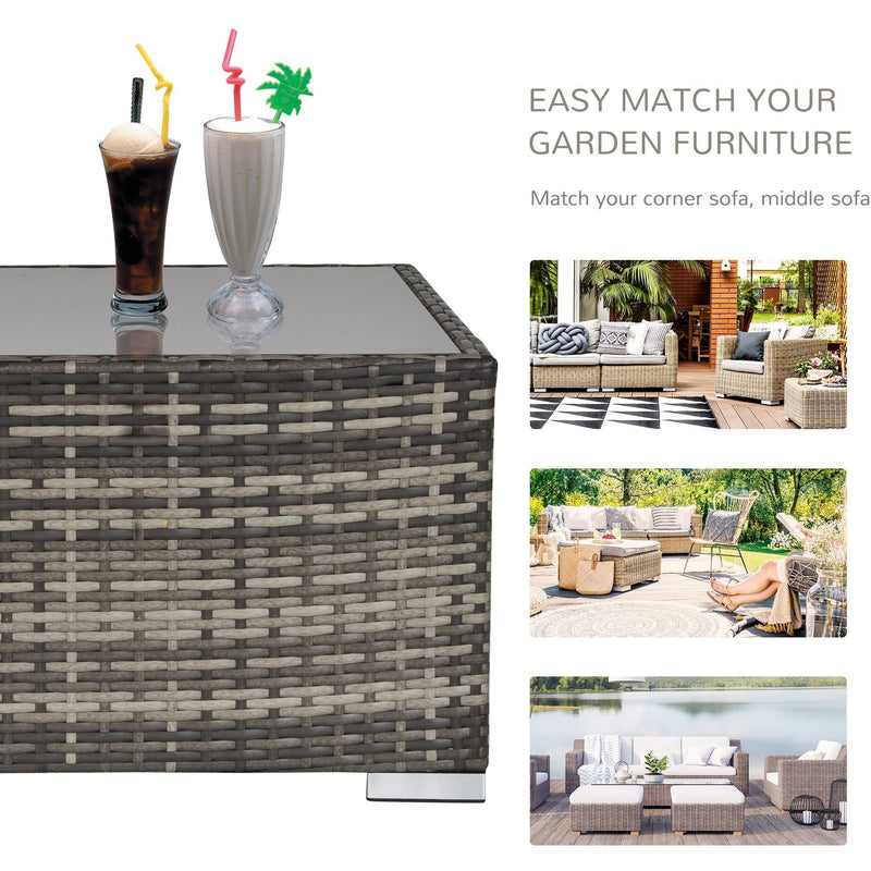 Rattan Patio Coffee Table