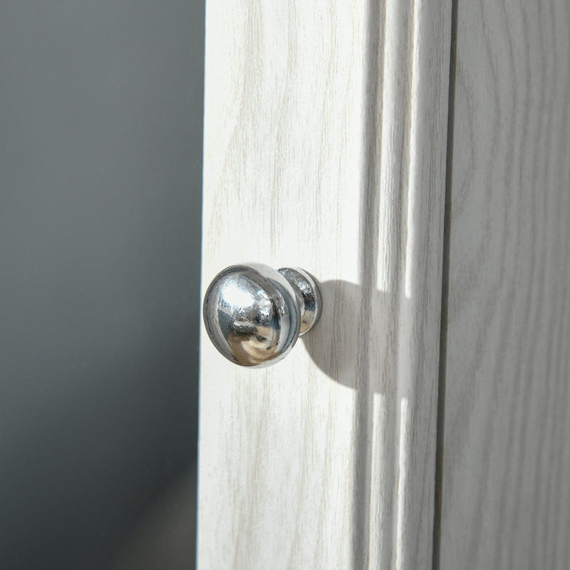 Jewellery Cabinet With Full Length Mirror, White