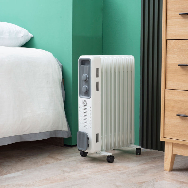 Oil Filled Radiator, Timer, 3 Heat Settings, Thermostat, 2180W